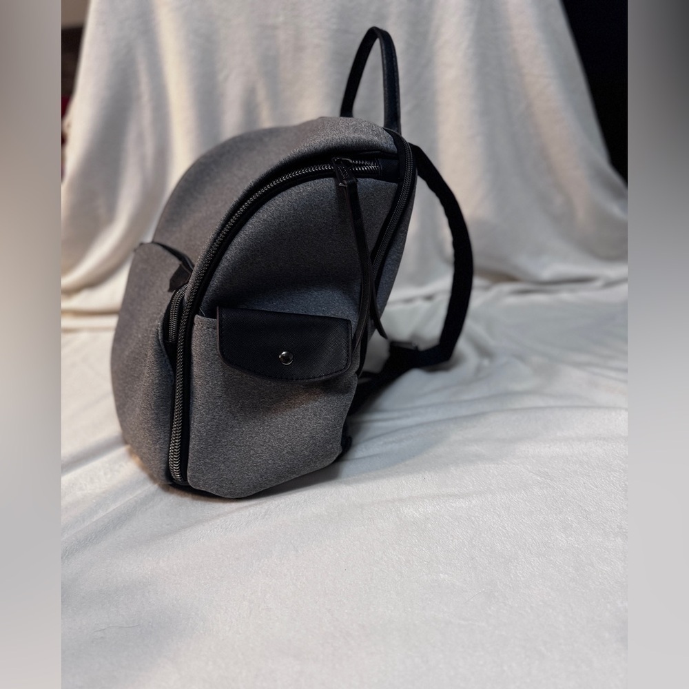 Aimee Kestenberg Sardinia Neoprene Backpack Gray 16"x13" - Picture 5 of 13